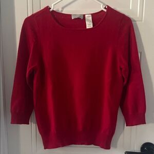 Liz Claiborne Collection Red Cashmere Sweater